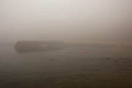 boat in the mist